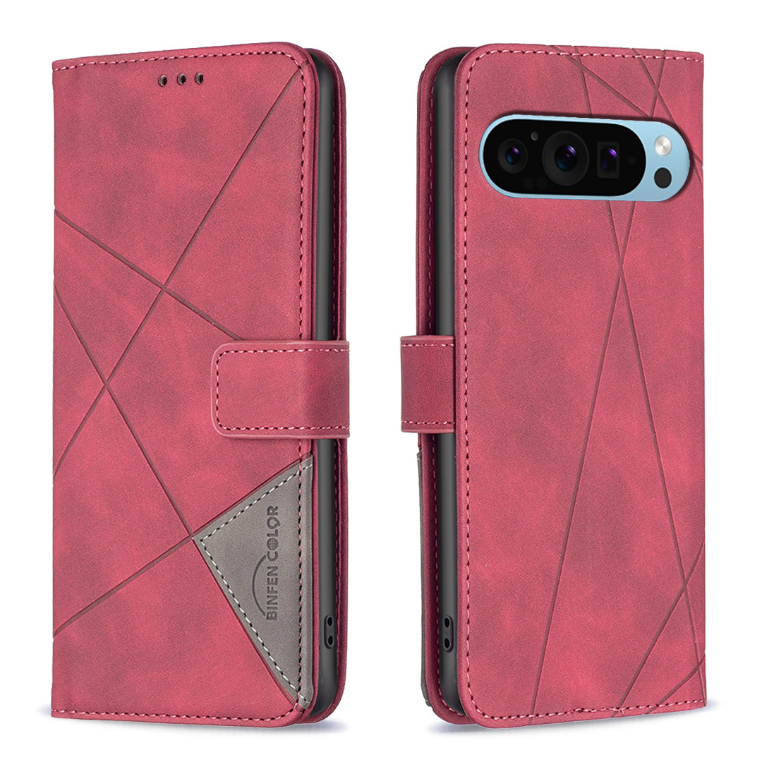BINFEN COLOR BF05 For Google Pixel 9 Pro Case PU Leather Anti-scratch Phone Wallet Cover BINFEN COLOR BF05 For Google Pixel 9 Pro Case PU Leather Anti-scratch Phone Wallet Cover